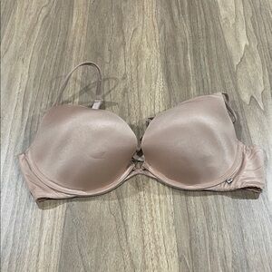 Victoria's Secret Satin Bra in Soft Tan